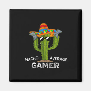 Gemiddelde Funny Gamer Videogame Lover Gaming Mann Magneet