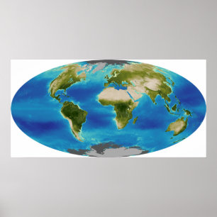 Gemiddelde groei van het plant van de aarde poster