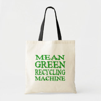 Gemiddelde groene rekruteermachinekamers tote bag