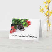 Gemiddelde kerstkaart kaart (Gele Bloem)