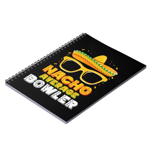 Gemiddelde Nacho Bowler Cinco De MayoNacho Bo Notitieboek (Linkerzijde)