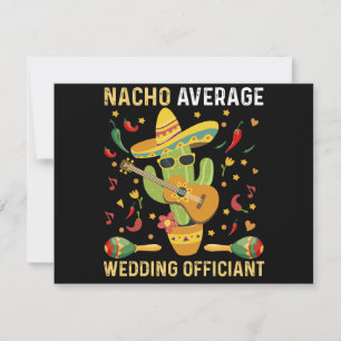 Gemiddelde Nacho-bruiloftsondertekenaar Mexicaans Feestdagenkaart
