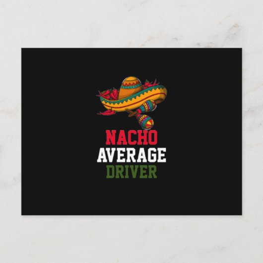 Gemiddelde Nacho-driver Briefkaart (Voorkant)