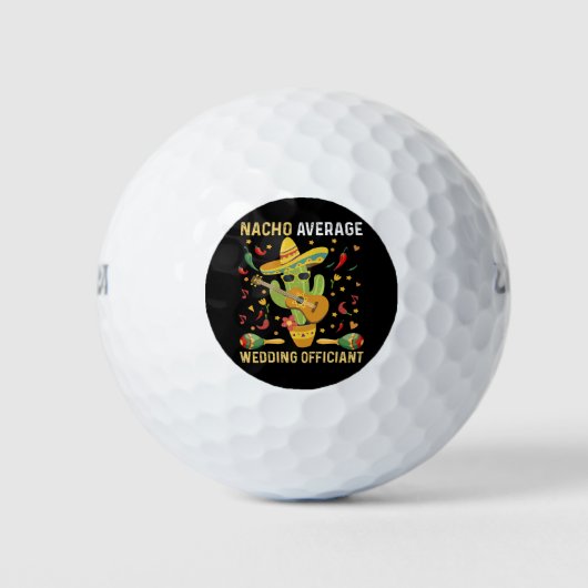 Gemiddelde Nacho Huwelijksfunctionaris Mexicaans F Golfballen (Voorkant)