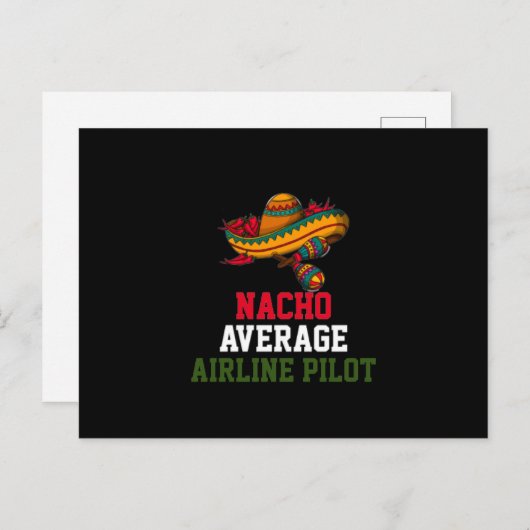 Gemiddelde Nacho-piloot Briefkaart (Voorkant / Achterkant)