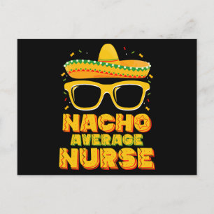 Gemiddelde Nacho Verpleegster Cinco De Mayo Bijpas Briefkaart