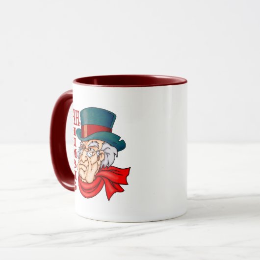 Gemiddelde oude scrolloge mok (Voorkant links)