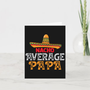 Gemiddelde Papa Vaders Dag Mexicaanse Familie Matc Kaart