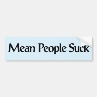 Gemiddelde People Suck Bumpersticker