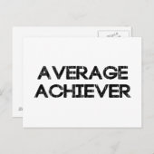 Gemiddelde prestatie briefkaart (Voorkant / Achterkant)