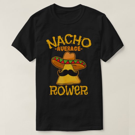 Gemiddelde roeier roeien Cinco de Mayo Mexicaans T-shirt (Design voorkant)