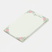 Gemiddelde roze bloesems 4x6 post-it® notes (Schuin)