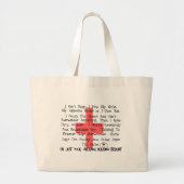 Gemiddelde schenkingen voor verpleegkundigen grote tote bag (Voorkant)