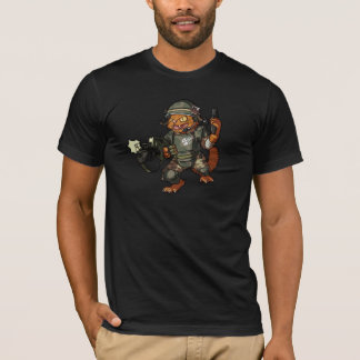 Gemiddelde Sci-fi-Cartoon van Pistool voor het ont T-shirt