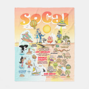 Gemiddelde SoCal Fleece Deken