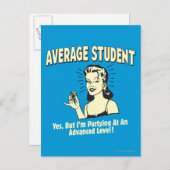 Gemiddelde student: Geavanceerde partners Briefkaart (Voorkant / Achterkant)