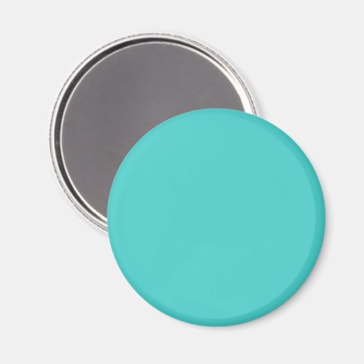 Gemiddelde turquoise Solid Color Magneet (Voorkant / Achterkant)