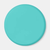 Gemiddelde turquoise Solid Color Magneet (Voorkant)