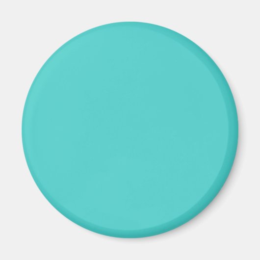 Gemiddelde turquoise Solid Color Magneet (Voorkant)