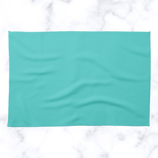 Gemiddelde turquoise Solid Color Theedoek
