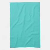 Gemiddelde turquoise Solid Color Theedoek (Verticaal)