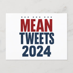 Gemiddelde Tweets 2024 Grappige Verkiezing Trump  Briefkaart