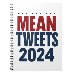 Gemiddelde Tweets 2024 Grappige Verkiezing Trump Notitieboek
