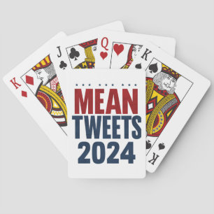Gemiddelde Tweets 2024 Grappige Verkiezing Trump Pokerkaarten