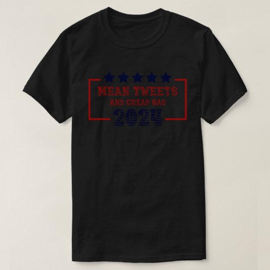 Gemiddelde tweets en goedkope gas Funny 0 Pro Trum T-shirt (Design voorkant)