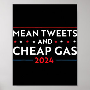 Gemiddelde tweets en goedkope gasfun 2024 Pro Trum Poster