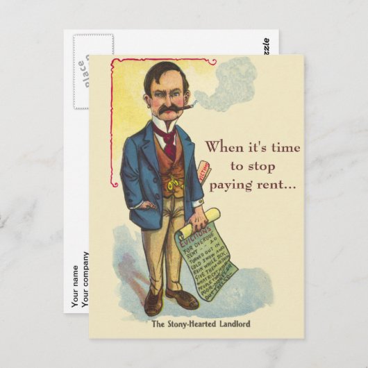 Gemiddelde verwachtingen van de eerste thuiskoper  briefkaart (Voorkant / Achterkant)