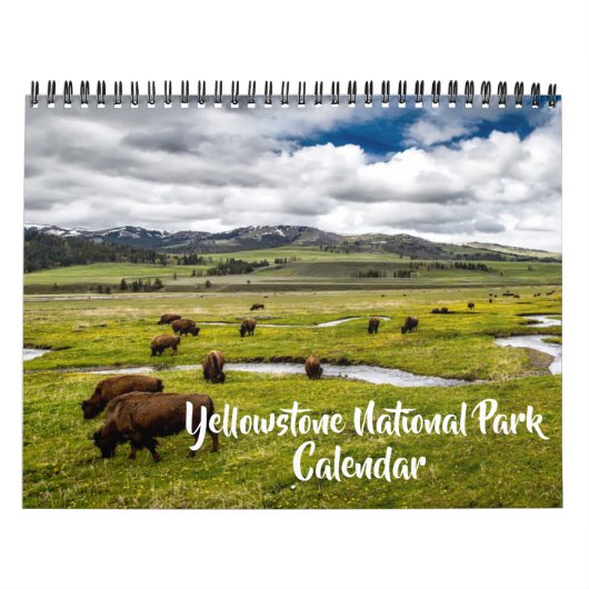 Gemiddelde Yellowstone Parkkalender Kalender (Hoes)