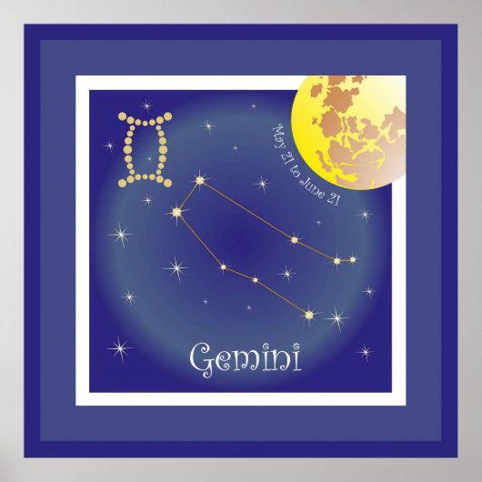 Gemini 21 mei t/m 21 juni Poster (Voorkant)