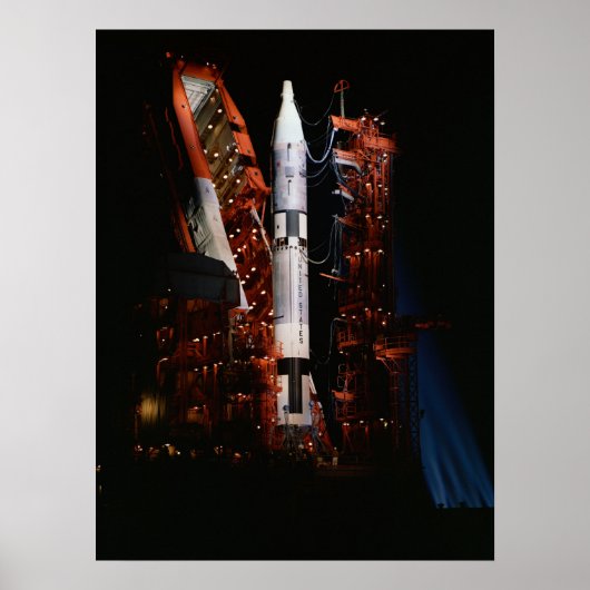 Gemini 3 over de lanceringspad poster (Voorkant)