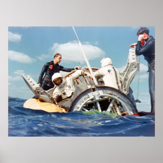Gemini 6A Splashdown & Recovery Poster (Voorkant)