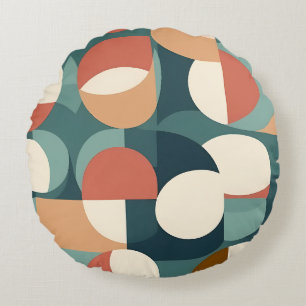 Gemini a dit Coussin demi-cercle géométrique rétro