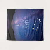 Gemini | Aangepaste astrologie Tapestry Wandkleed (Voorkant (horizontaal))