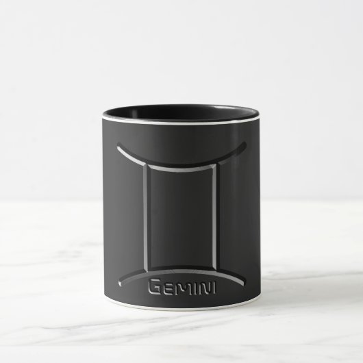 GEMINI, abstract ontwerp van het sterrenbeeld, Mok (Midden)