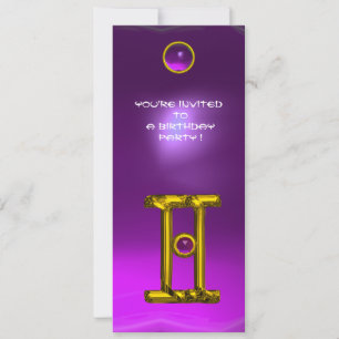 GEMINI ALEXANDRITE, amethyst lichtgeel Kaart