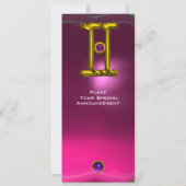 GEMINI ALEXANDRITE, amethyst lichtgeel rood Kaart (Achterkant)