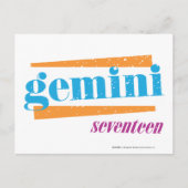 Gemini Aqua Briefkaart (Voorkant)