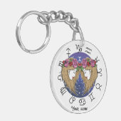Gemini & Aquarius BFF Keychain Gift (Voorkant Links)