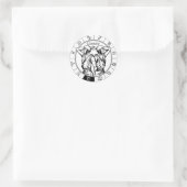 gemini astrologisch zodiale teken ronde sticker (Tas)