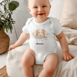 Gemini Baby: Twins' Delight Customizable Romper