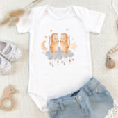 Gemini Baby: Twins' Delight Customizable Romper