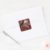 Gemini Bellydancer briefkaarten Vierkante Sticker (Envelop)