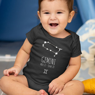 Gemini Birth Sign Zodiac Constellation Romper