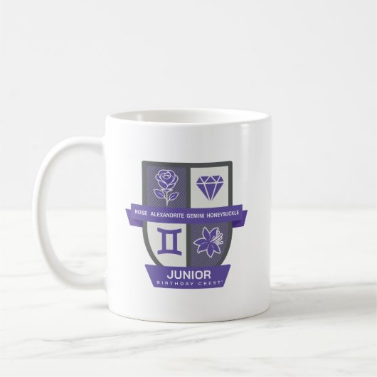 Gemini Birthday Crest™ for June 1-21 Mug (Gauche)