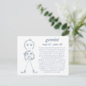 Gemini [ - BitchScope - ] Briefkaart (Staand voorkant)