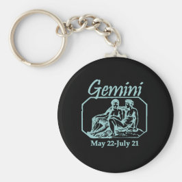 Gemini Blauwgroen Sleutelhanger